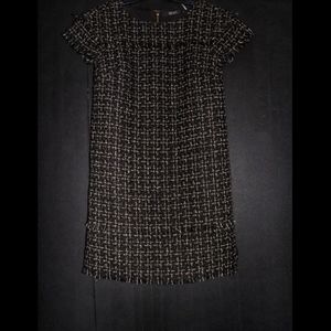 Badgley Mischka Black Gold Dress Size 6